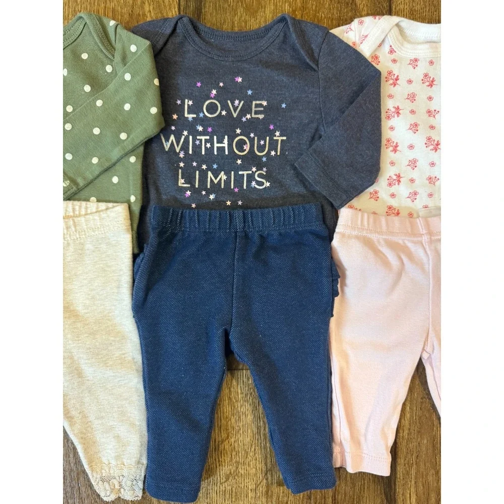 Baby Girl Clothes 0/3 Months Pants Bodysuits Shirts Outfits L/S Lot Minnie Mouse